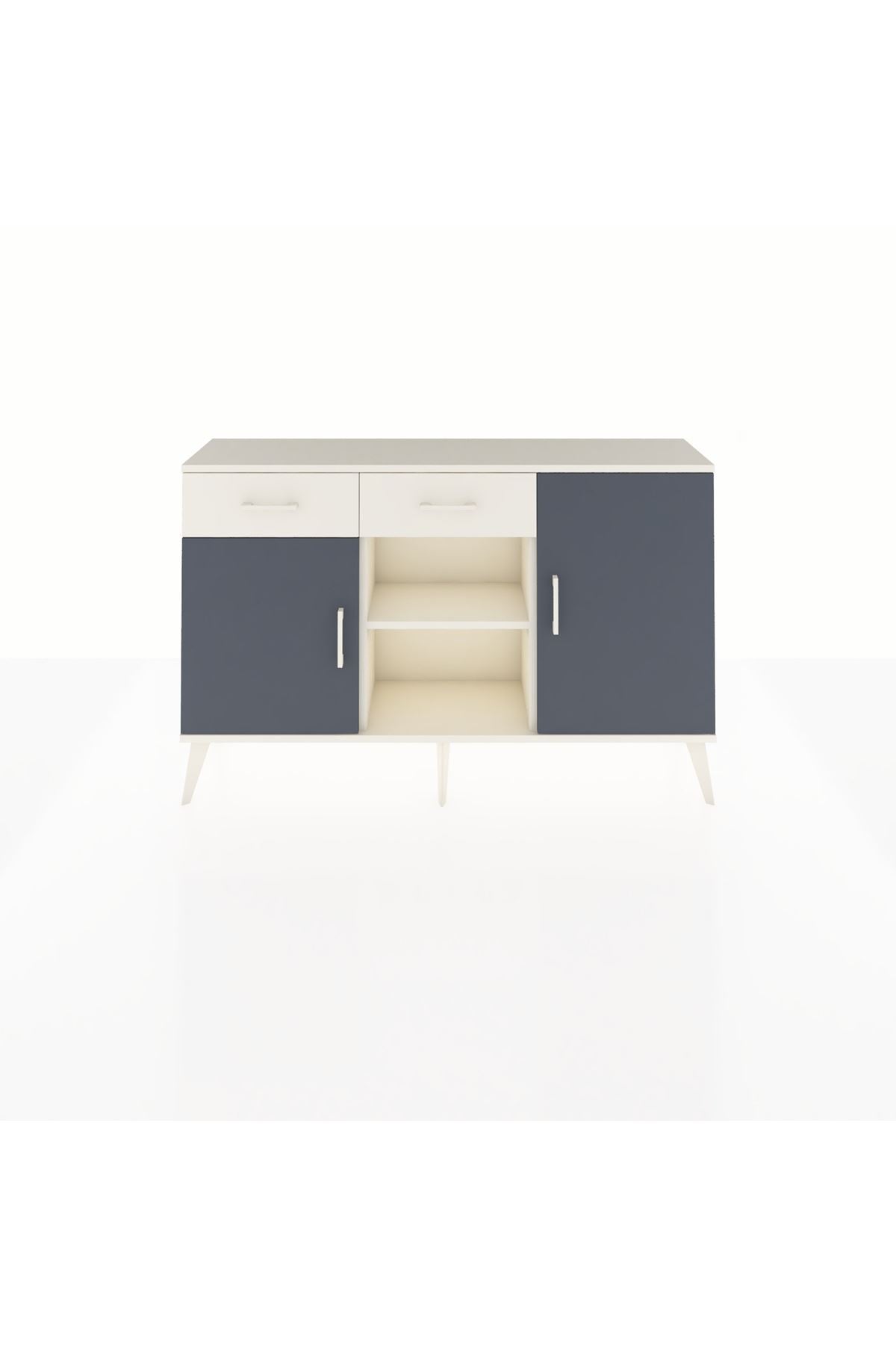Arges Konsol 3 Raflı 2 Çekmeceli 3 Kapaklı 132x30x83 - S144M025V07A