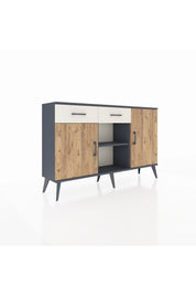 Arges Konsol 3 Raflı 2 Çekmeceli 3 Kapaklı 132x30x83 - S144M025V10A