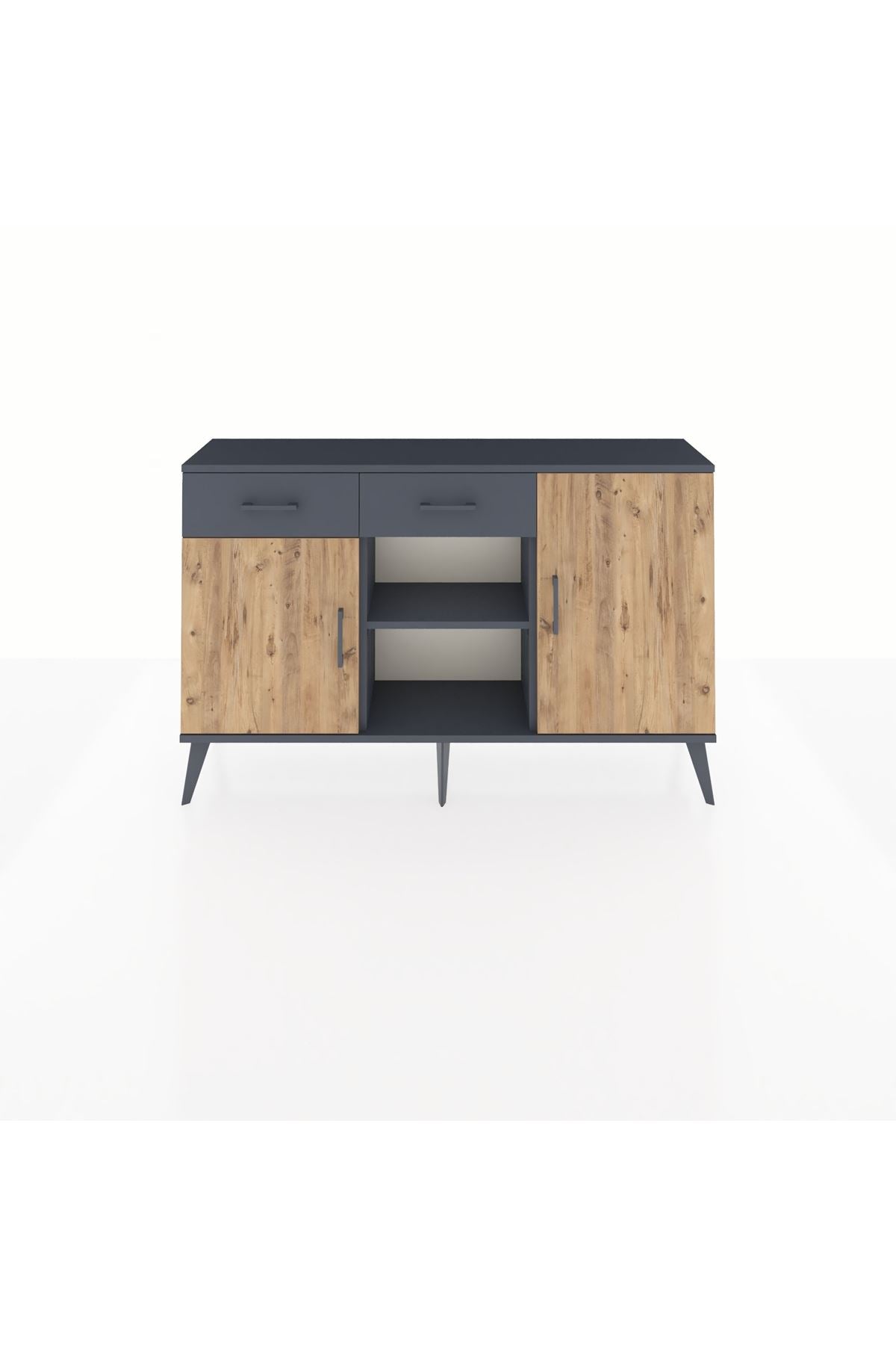 Arges Konsol 3 Raflı 2 Çekmeceli 3 Kapaklı 132x30x83 - S144M025V11A