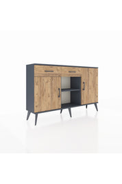 Arges Konsol 3 Raflı 2 Çekmeceli 3 Kapaklı 132x30x83 - S144M025V12A