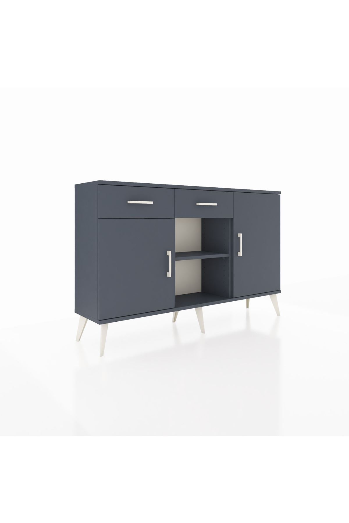 Arges Konsol 3 Raflı 2 Çekmeceli 3 Kapaklı 132x30x83 - S144M025V17A