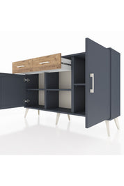 Arges Konsol 3 Raflı 2 Çekmeceli 3 Kapaklı 132x30x83 - S144M025V18A