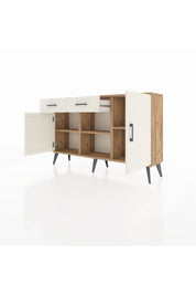 Arges Konsol 3 Raflı 2 Çekmeceli 3 Kapaklı 132x30x83 - S144M025V22A