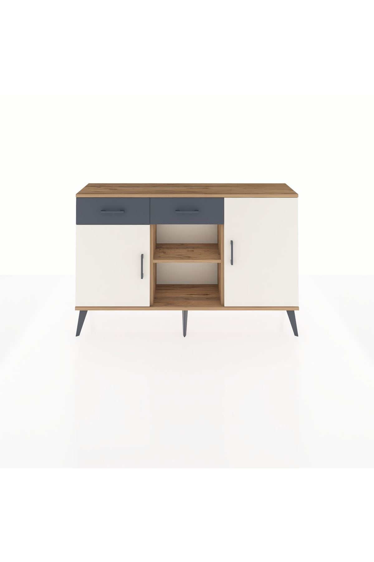 Arges Konsol 3 Raflı 2 Çekmeceli 3 Kapaklı 132x30x83 - S144M025V23A