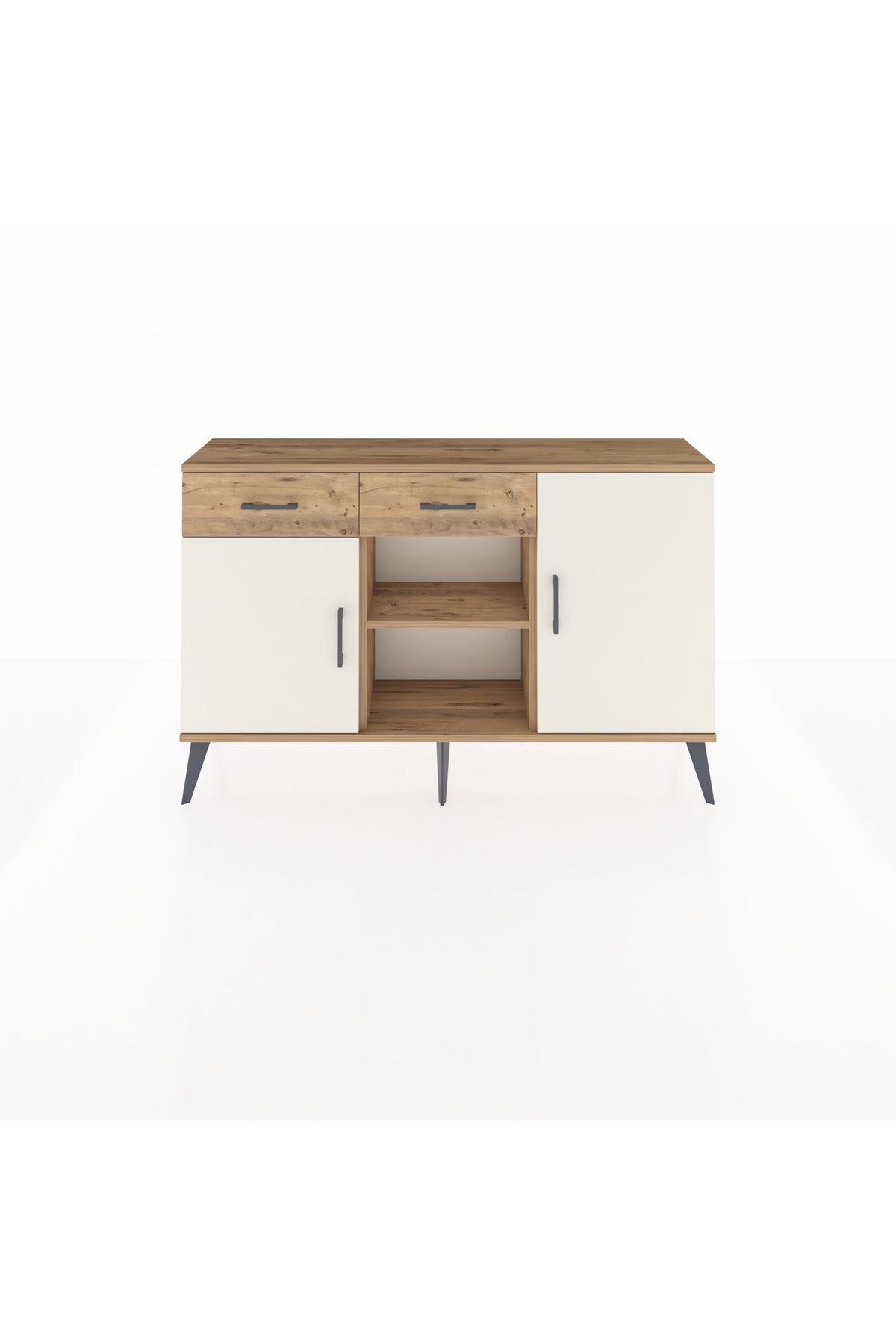 Arges Konsol 3 Raflı 2 Çekmeceli 3 Kapaklı 132x30x83 - S144M025V24A
