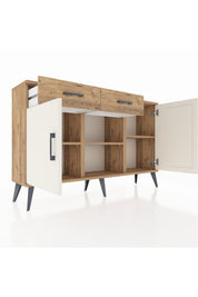 Arges Konsol 3 Raflı 2 Çekmeceli 3 Kapaklı 132x30x83 - S144M025V24A