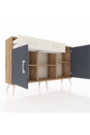 Arges Konsol 3 Raflı 2 Çekmeceli 3 Kapaklı 132x30x83 - S144M025V25A
