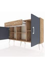Arges Konsol 3 Raflı 2 Çekmeceli 3 Kapaklı 132x30x83 - S144M025V27A