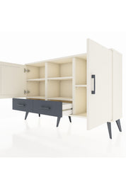 Arges Konsol 5 Raflı 2 Çekmeceli 3 Kapaklı 132x30x83 - S144M026V05A