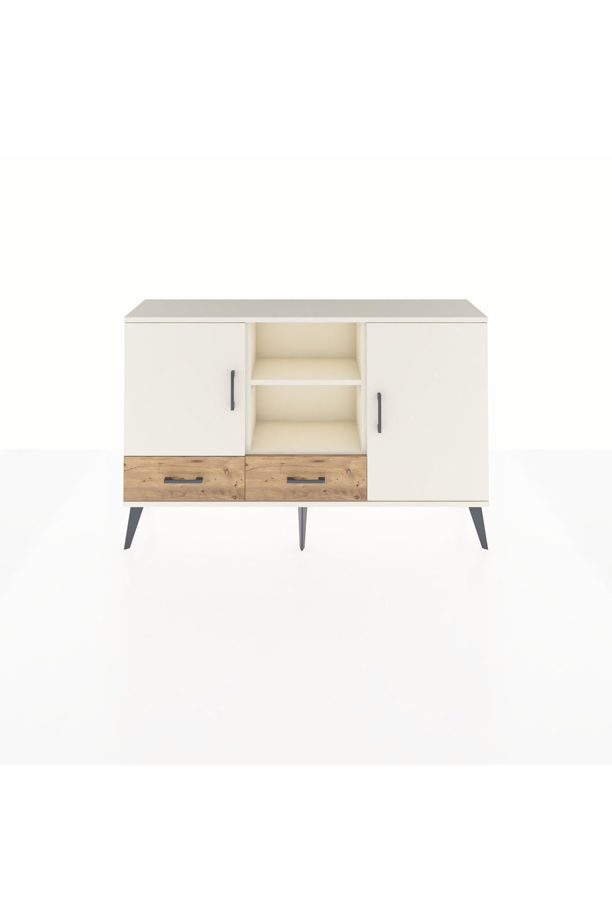 Arges Konsol 5 Raflı 2 Çekmeceli 3 Kapaklı 132x30x83 - S144M026V06A