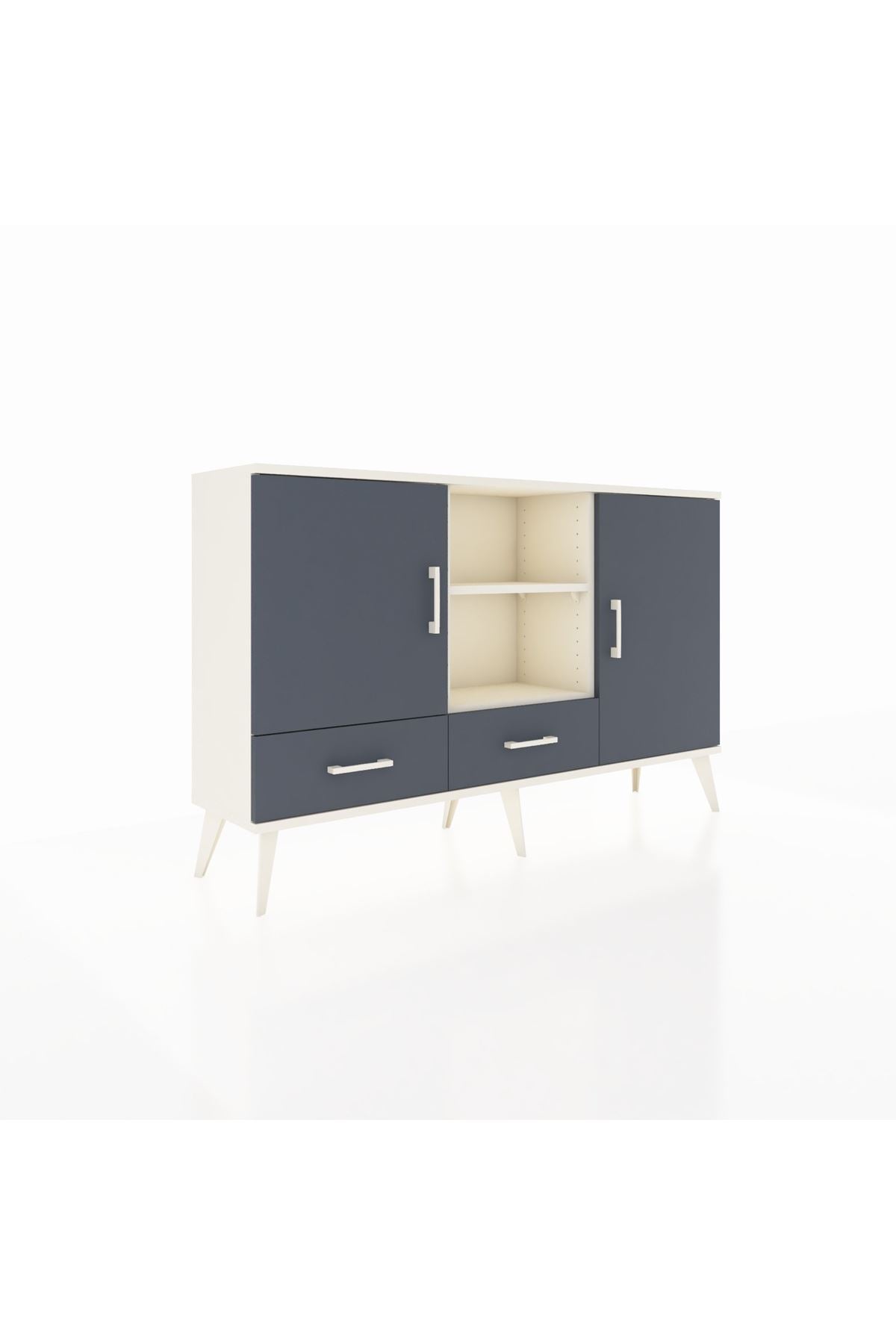 Arges Konsol 5 Raflı 2 Çekmeceli 3 Kapaklı 132x30x83 - S144M026V08A