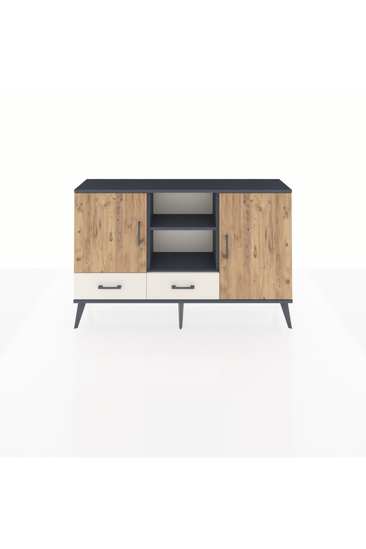 Arges Konsol 5 Raflı 2 Çekmeceli 3 Kapaklı 132x30x83 - S144M026V10A