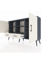 Arges Konsol 5 Raflı 2 Çekmeceli 3 Kapaklı 132x30x83 - S144M026V13A