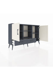 Arges Konsol 5 Raflı 2 Çekmeceli 3 Kapaklı 132x30x83 - S144M026V14A