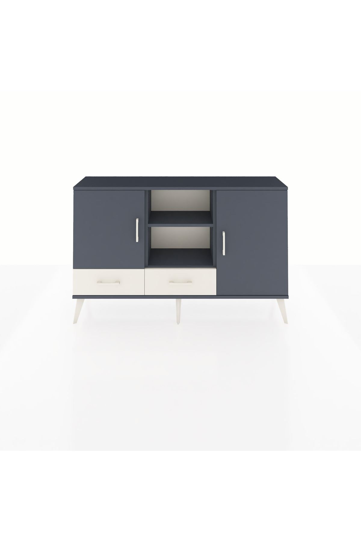 Arges Konsol 5 Raflı 2 Çekmeceli 3 Kapaklı 132x30x83 - S144M026V16A