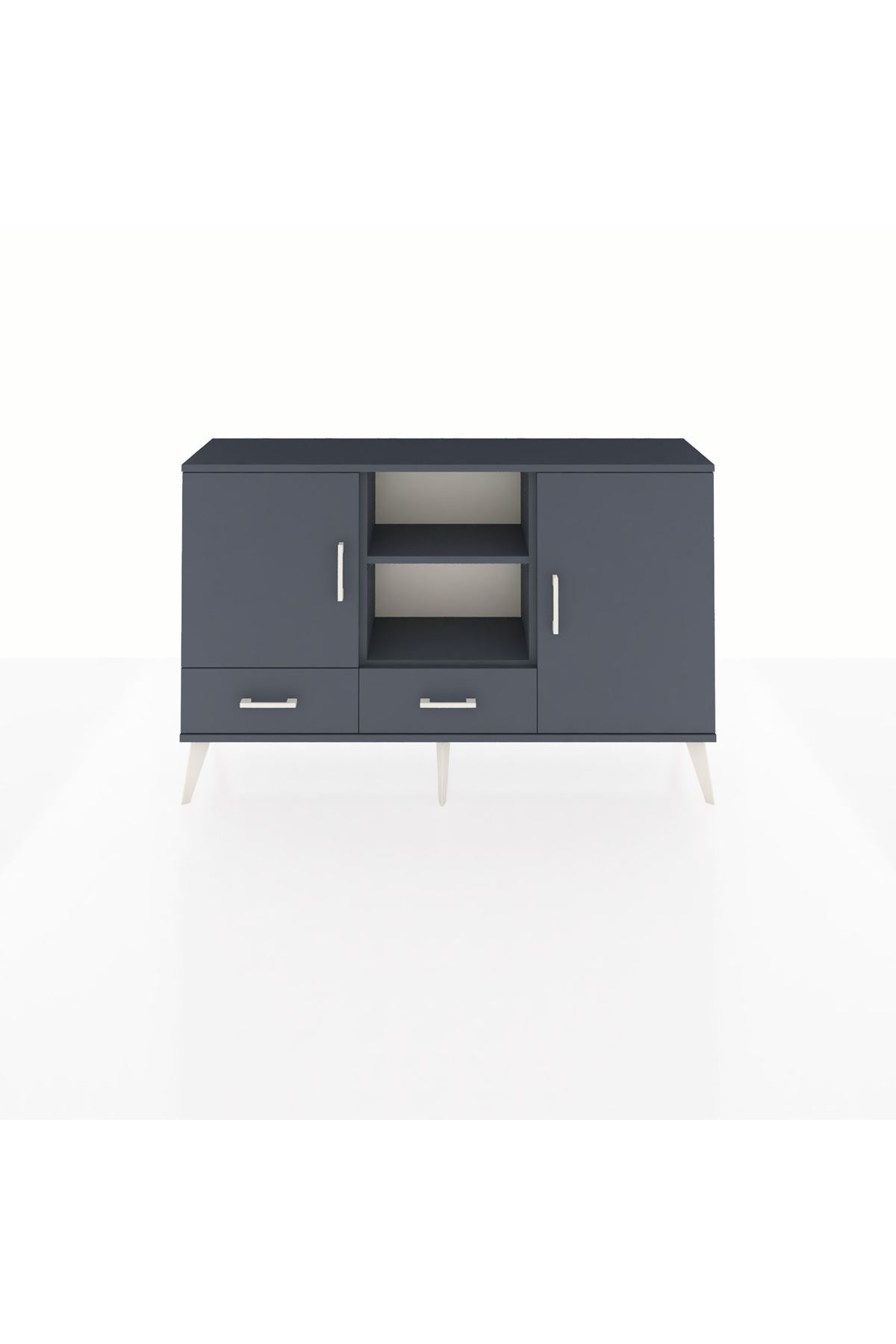 Arges Konsol 5 Raflı 2 Çekmeceli 3 Kapaklı 132x30x83 - S144M026V17A