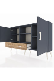 Arges Konsol 5 Raflı 2 Çekmeceli 3 Kapaklı 132x30x83 - S144M026V18A