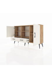 Arges Konsol 5 Raflı 2 Çekmeceli 3 Kapaklı 132x30x83 - S144M026V22A