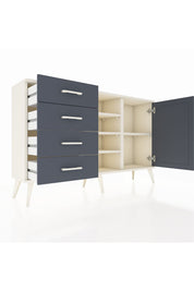 Arges Konsol 4 Raflı 4 Çekmeceli Tek Kapaklı 132x30x83 - S144M027V08A