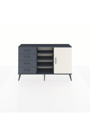 Arges Konsol 4 Raflı 4 Çekmeceli Tek Kapaklı 132x30x83 - S144M027V14A
