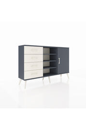 Arges Konsol 4 Raflı 4 Çekmeceli Tek Kapaklı 132x30x83 - S144M027V16A