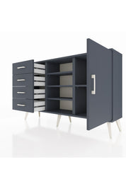 Arges Konsol 4 Raflı 4 Çekmeceli Tek Kapaklı 132x30x83 - S144M027V17A