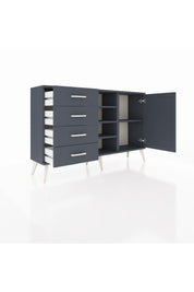 Arges Konsol 4 Raflı 4 Çekmeceli Tek Kapaklı 132x30x83 - S144M027V17A