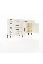 Arges Konsol 2 Raflı 6 Çekmeceli 2 Kapaklı 132x30x83 - S144M028V04A