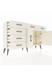 Arges Konsol 2 Raflı 6 Çekmeceli 2 Kapaklı 132x30x83 - S144M028V04A