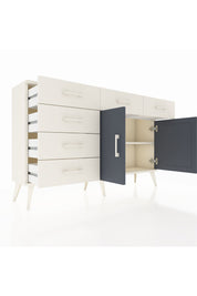 Arges Konsol 2 Raflı 6 Çekmeceli 2 Kapaklı 132x30x83 - S144M028V07A