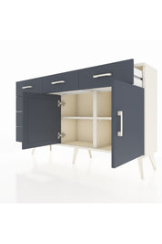 Arges Konsol 2 Raflı 6 Çekmeceli 2 Kapaklı 132x30x83 - S144M028V08A