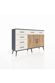 Arges Konsol 2 Raflı 6 Çekmeceli 2 Kapaklı 132x30x83 - S144M028V10A