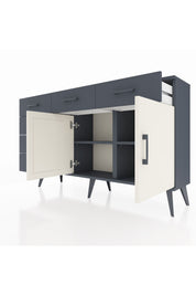 Arges Konsol 2 Raflı 6 Çekmeceli 2 Kapaklı 132x30x83 - S144M028V14A