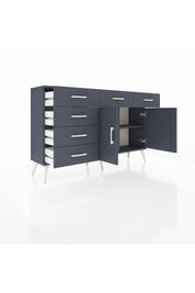 Arges Konsol 2 Raflı 6 Çekmeceli 2 Kapaklı 132x30x83 - S144M028V17A