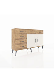 Arges Konsol 2 Raflı 6 Çekmeceli 2 Kapaklı 132x30x83 - S144M028V24A