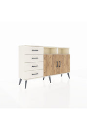 Arges Konsol 4 Raflı 4 Çekmeceli 2 Kapaklı 132x30x83 - S144M029V01A