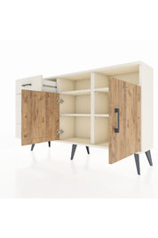 Arges Konsol 4 Raflı 4 Çekmeceli 2 Kapaklı 132x30x83 - S144M029V01A