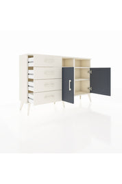 Arges Konsol 4 Raflı 4 Çekmeceli 2 Kapaklı 132x30x83 - S144M029V07A