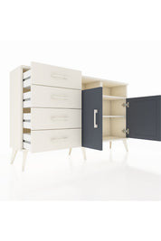 Arges Konsol 4 Raflı 4 Çekmeceli 2 Kapaklı 132x30x83 - S144M029V07A