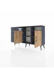 Arges Konsol 4 Raflı 4 Çekmeceli 2 Kapaklı 132x30x83 - S144M029V11A