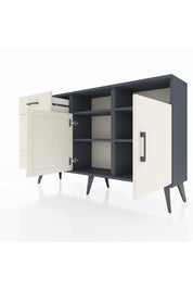 Arges Konsol 4 Raflı 4 Çekmeceli 2 Kapaklı 132x30x83 - S144M029V13A