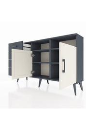 Arges Konsol 4 Raflı 4 Çekmeceli 2 Kapaklı 132x30x83 - S144M029V14A
