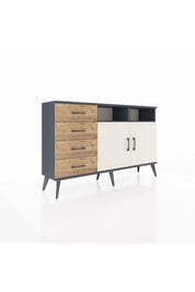 Arges Konsol 4 Raflı 4 Çekmeceli 2 Kapaklı 132x30x83 - S144M029V15A