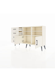 Arges Konsol 4 Raflı 4 Çekmeceli 2 Kapaklı 132x30x83 - S144M030V04A