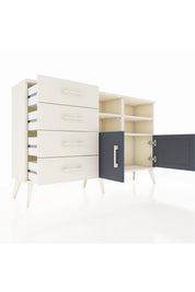 Arges Konsol 4 Raflı 4 Çekmeceli 2 Kapaklı 132x30x83 - S144M030V07A