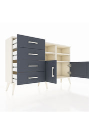 Arges Konsol 4 Raflı 4 Çekmeceli 2 Kapaklı 132x30x83 - S144M030V08A