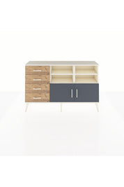 Arges Konsol 4 Raflı 4 Çekmeceli 2 Kapaklı 132x30x83 - S144M030V09A