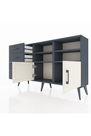 Arges Konsol 4 Raflı 4 Çekmeceli 2 Kapaklı 132x30x83 - S144M030V14A