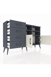 Arges Konsol 4 Raflı 4 Çekmeceli 2 Kapaklı 132x30x83 - S144M030V14A