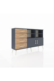 Arges Konsol 4 Raflı 4 Çekmeceli 2 Kapaklı 132x30x83 - S144M030V18A